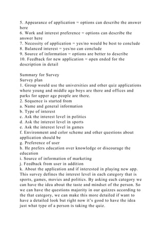 Quiz applicationQuestionnaire Information1. I’m going to se.docx