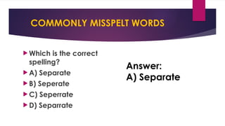 QUIZ BASED ON ENGLISH VOCABULARY, IDIOMS AND.pptx