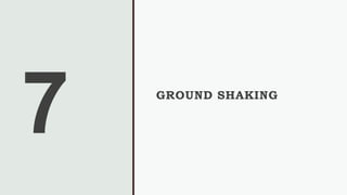 GROUND SHAKING
 