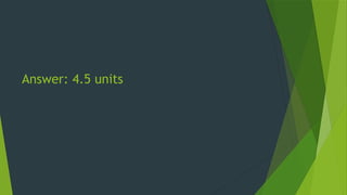 Answer: 4.5 units
 