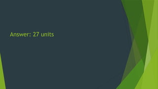 Answer: 27 units
 