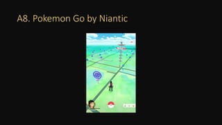 A8. Pokemon Go by Niantic
 