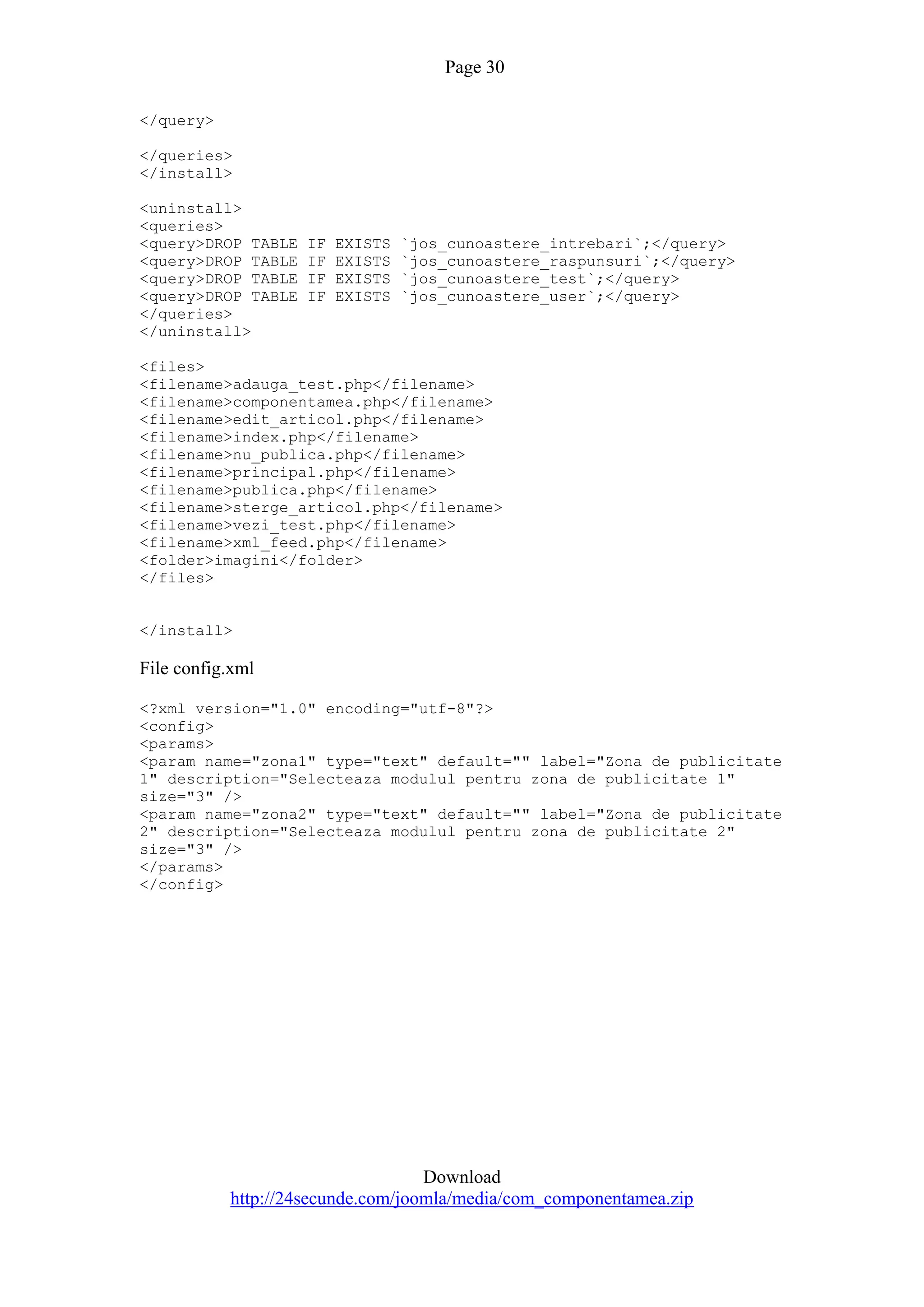 Quiz Component For Joomla