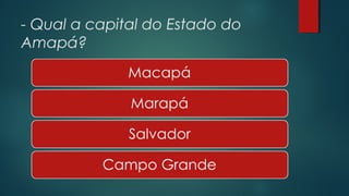 Quiz Conhecimentos Gerais