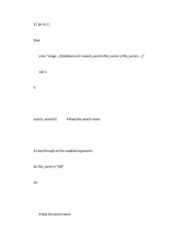 first bash of argument script on shell scripting Quize