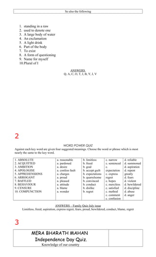 They Called Us Enemy Novel Worksheets Crossword-Word Scramble-Word Search  Quiz