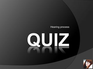 Hearing process
 