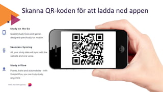 Skanna QR-koden för att ladda ned appen
 