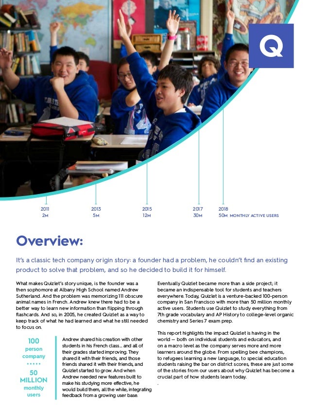 Quizlet Impact Report 18 Quizlet Impact Report 18