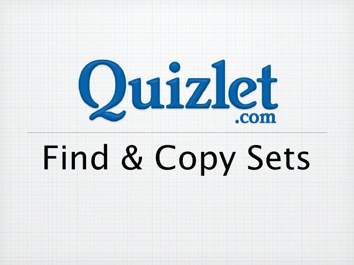 Quizlet findcopy