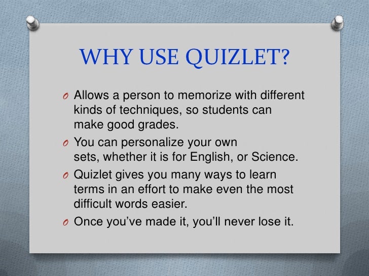 Quizlet presentation