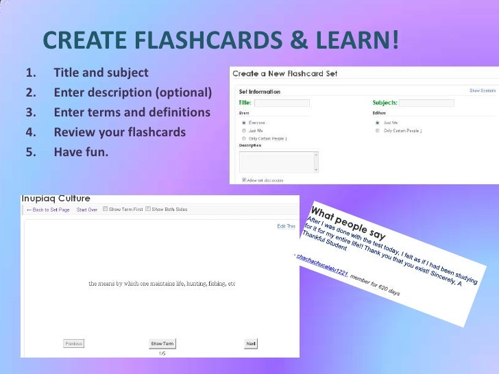 Quizlets Presentation