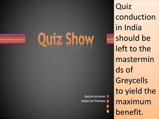 Let's decode the quiz company in India here | PPTX