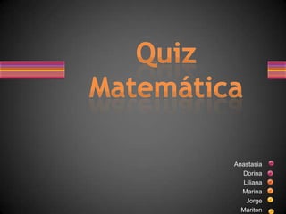 Quiz: Quiz Matemática (5º Ensino Fundamental - quiz - teste - questionário)