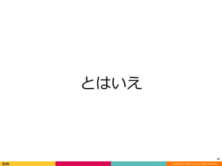 Copyright (C) DeNA Co.,Ltd. All Rights Reserved. 
とはいえ 
47 
 