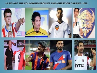 18.RELATE THE FOLLOWING PEOPLE? THIS QUESTION CARRIES 10M.
 