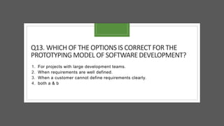 Software Engineering Quiz | PDF