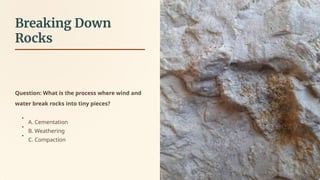 Humans Breaking Down Rocks _Quiz Sedimentary Rock (Student Version).pptx
