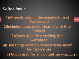 Define input:

10/15/2013

18

 