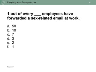The Great Employment Law Quiz Show