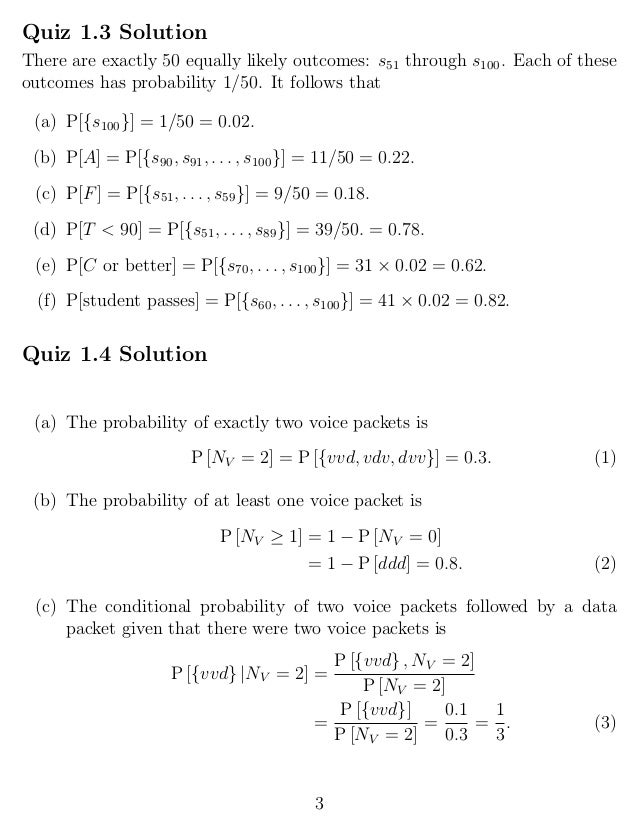 Probability And Stochastic Processes 3rd Edition Quiz Solutions