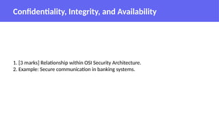Quiz Worksheet Generator-Exploring OSI Security Architecture for ...