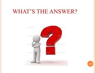 WHAT’S THE ANSWER?
115
 