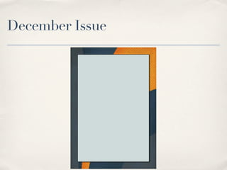 December Issue
 