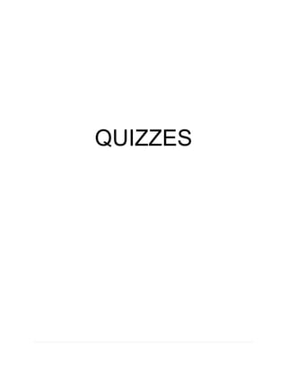 Quizzes