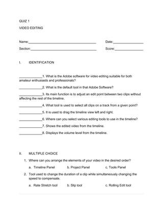 Quizzes