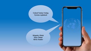 Kingsley Okoh
Ekas Thind
Silvia Toader
United Nation Voting
System explained
 
