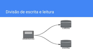 Divisão de escrita e leitura
 