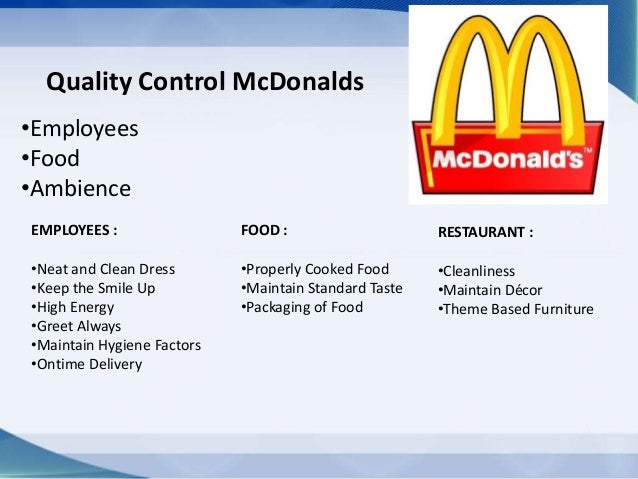 total quality management case study mcdonald's