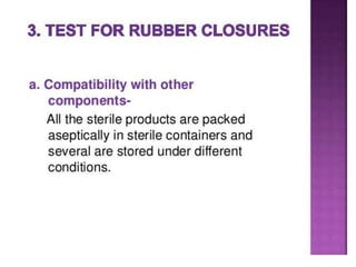 UNIT 3: Qulaity control tests 