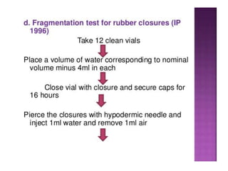 UNIT 3: Qulaity control tests 
