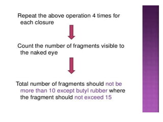 UNIT 3: Qulaity control tests 