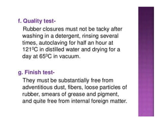 UNIT 3: Qulaity control tests 