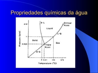 Propriedades químicas da água 