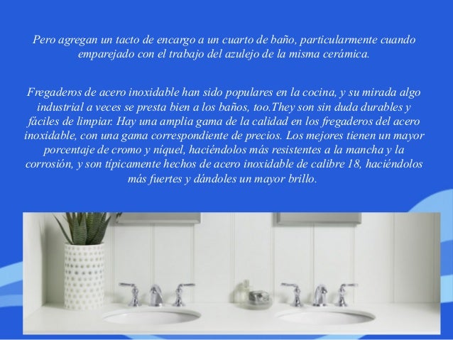 Qué material es mejor para un fregadero de baño