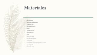 Materiales
– Lata cicilindrica
– microscopio estereoscopico
– 2 vidrios de reloj
– Cápsula de porcelana
– Gotero
– Aguja de disección
– Balanza eléctrica
– Estufa
– Pinzas para crisol
– Hoja de papel periodico
– Tamiz o malla
– Un recipiente con tapa para guardar la muestra
– Agua oxigenada
– Muestra de suelo
 