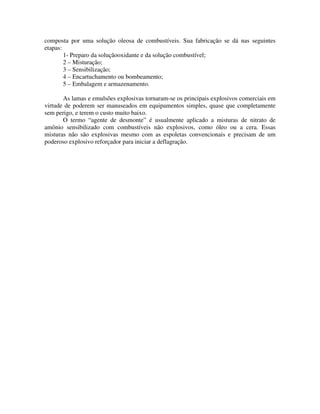 QuíMica   Explosivos   Apostila