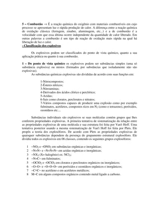 QuíMica   Explosivos   Apostila