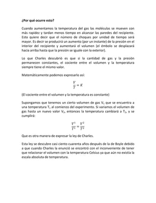 QuíMica Ley De Charles