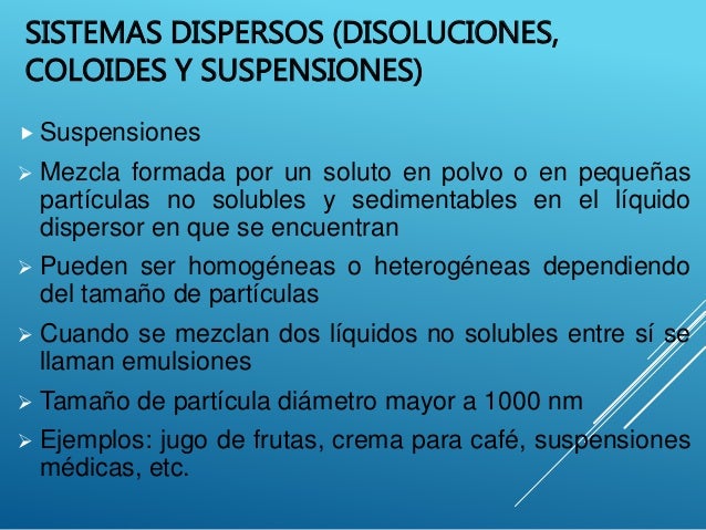 Sistemas dispersos