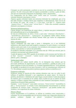 QuíMica De Los CosméTicos