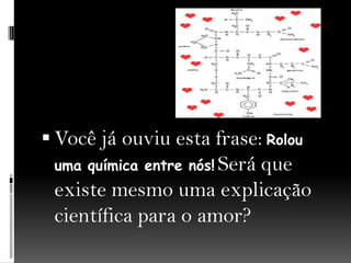 Você já ouviu esta frase: Rolou uma química entre nós!Será que existe mesmo uma explicação científica para o amor?