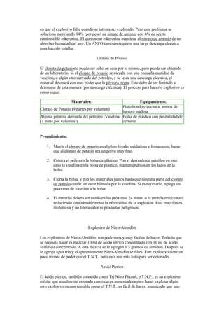 QuíMica Explosiva
