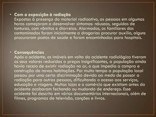 Acidentes Radiotivos e Nucleares