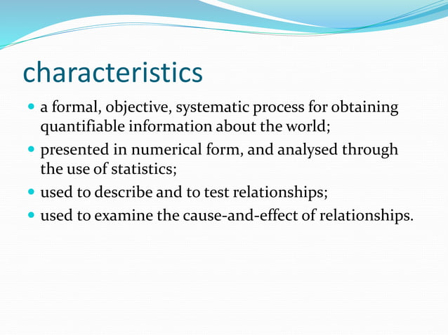 Quantitative research design | PPTX