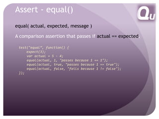 Qunit Java script Un | PPT
